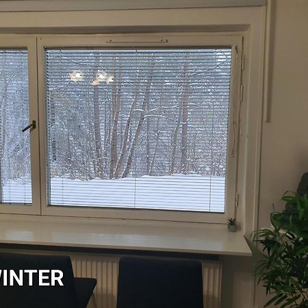 Close To The Metro And The Beach!!! With A View Of The Scandinavian Forest Stockholm Bagian luar foto