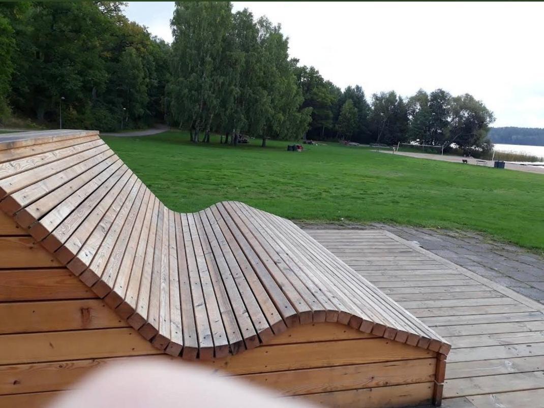 Close To The Metro And The Beach!!! With A View Of The Scandinavian Forest Stockholm Bagian luar foto